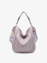 Load image into Gallery viewer, Aris Whipstitch Hobo/Crossbody w/ Guitar Strap