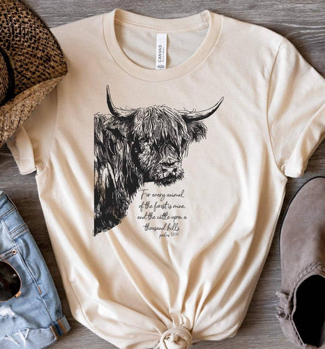NEW CATTLE THOUSAND HILL WESTERN GRAPHIC TEE