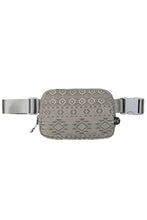 Load image into Gallery viewer, Hana South Western Pattern Fanny Pack - Light Grey