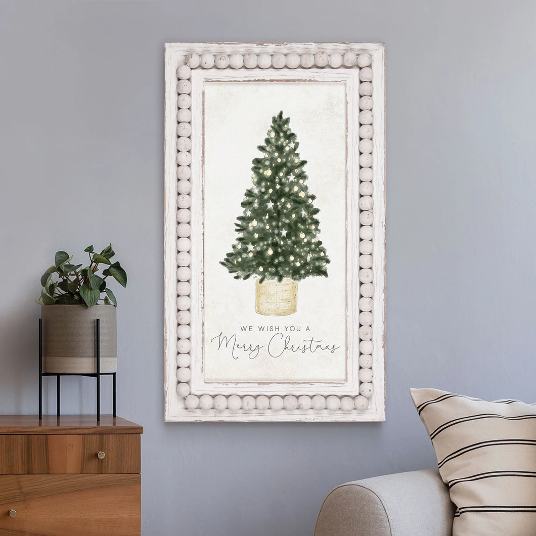 We Wish You A Very Christmas Framed Art