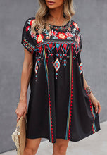 Load image into Gallery viewer, Multicolor Floral Boho Print Dress