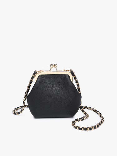 Cleo Coin Pouch Crossbody - Black