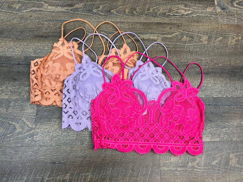 Cozy Crochet Lace Barlette - Curvy Girl